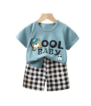 Summer Baby Clothes Cotton T-shirt and Short Kids Children Outfits Boy Clothing Set