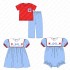 Latest Valentine's Design children's clothing heart embroidery kids clothes swiss dot material boy clothing design