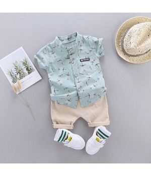 OEM ODM Children's clothes suit summer baby boy clothes Shirt + Pants Clothes Children Suits Boy Clothing sets