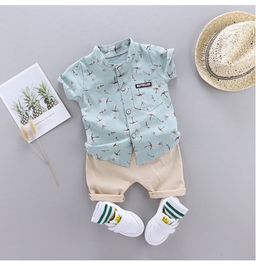 OEM ODM Children's clothes suit summer baby boy clothes Shirt + Pants Clothes Children Suits Boy Clothing sets