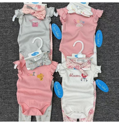 Brand New 0-24M Spring Baby Clothes for Newborn Boys Cotton Apparel with Rompers Suspenders Dress Style Wholesale Available