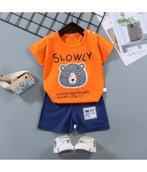 baju baby Wholesale Summer Baby Clothing Sets Children's Vest Suit Cotton Boy Sleeveless Vest With Pants Kids Clothing Sets