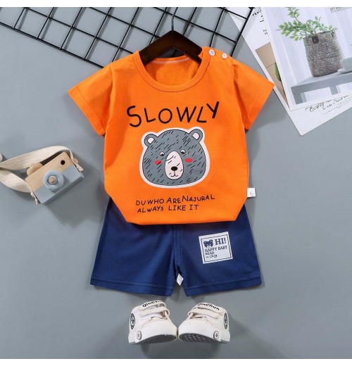 baju baby Wholesale Summer Baby Clothing Sets Children's Vest Suit Cotton Boy Sleeveless Vest With Pants Kids Clothing Sets