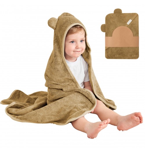 Hot Selling Luxury Bamboo baby Hooded Towel Organic Bamboo Cotton Blended baby Towel