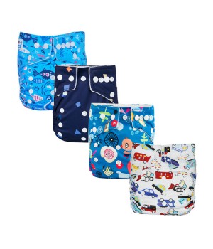 Pocket With Various Patterns Inserts Cloth Nappy Reusable Washable Cloth Baby Diaper For Sale