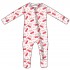 New Trend bamboo fiber bow fruit pattern long sleeve pajamas baby rompers for summer