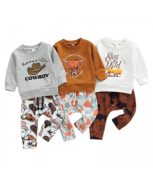 RTS 2023 New Cowboy Clothing Boys Clothing Sets Cloth Baby Boy Ready to Ship