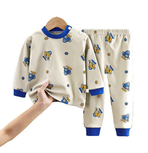 Children's Underwear Set Pure Cotton New Boys' Homewear baby Cotton Warm Pajamas