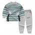 Combed cotton baby kids outfits clothes set soft handfeeling kids boy set