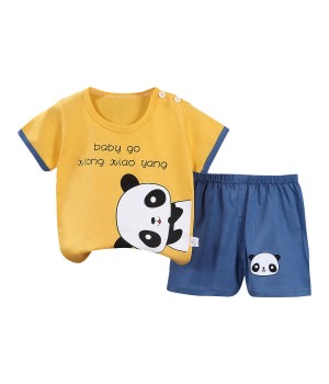 Winter Baby Boy's Casual Two-Piece Short Set - Cozy Sweatshirt and Shorts for Kids, Perfectly Sized as the Picture