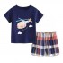 Custom Good quality cotton fabric baby Boys clothes cheaper price baby 2pcs clothing set